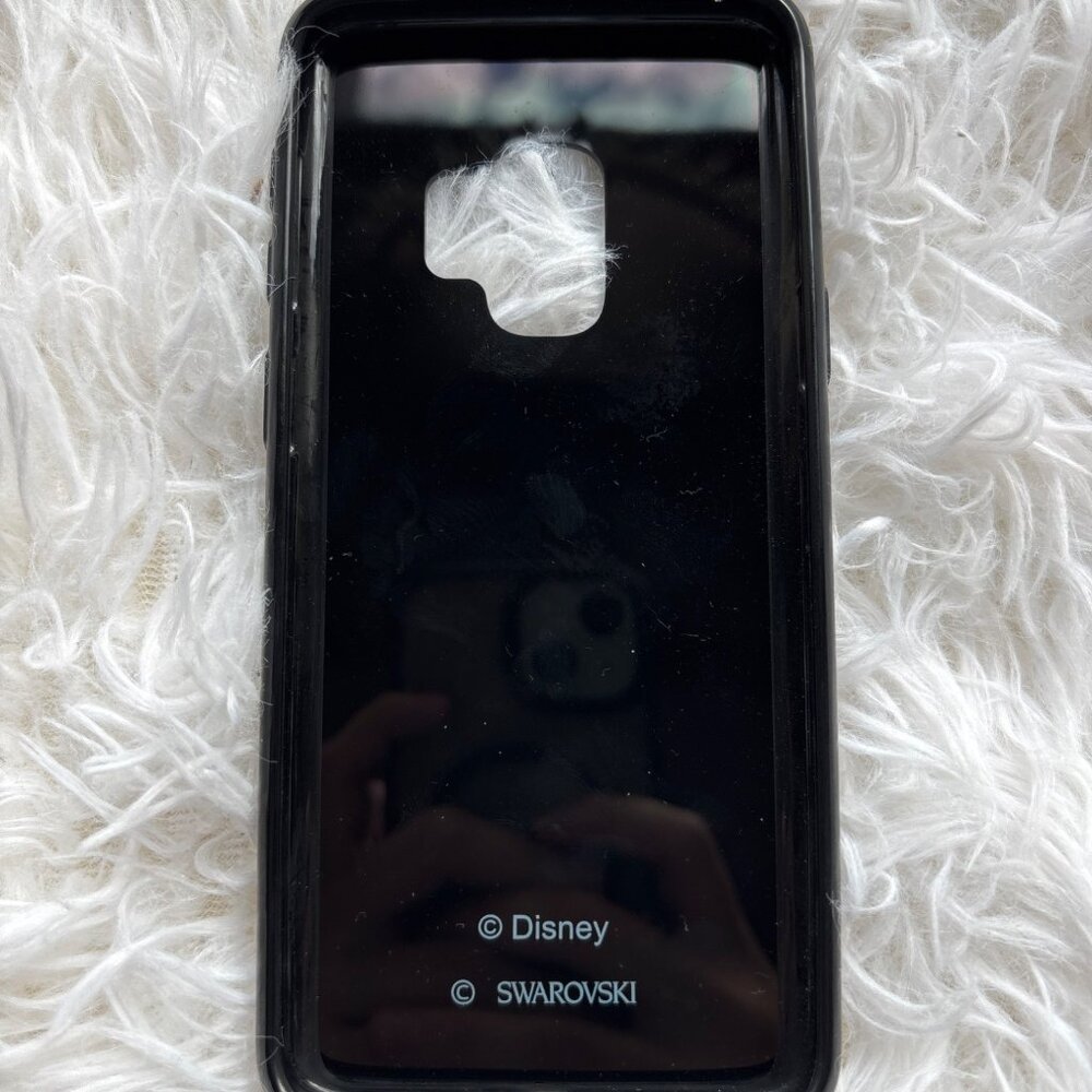Disney Swarovski Black Mickey Mouse Samsung Galaxy S9 Phone Case New In Box - Picture 3 of 10
